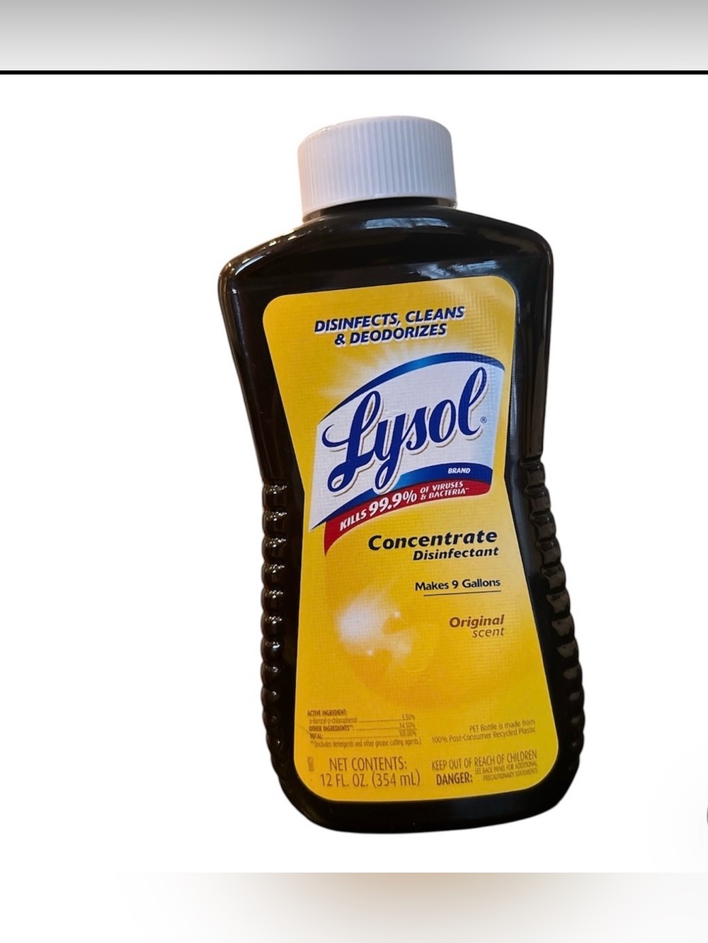 Lysol Concentrate Original Scent 12 fl oz Makes 9 Gallons Cleans Deodorizes